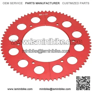 #35 Chain 71 Tooth Split Sprocket for Predator 212cc 196cc 6.5hp 7.0hp Coleman CT200U BT200X CT100U TrailMaster MB200 MegaMoto B212 Motovox Doodlebug Baja Mini Bike Go Kart Cart Parts Aluminum