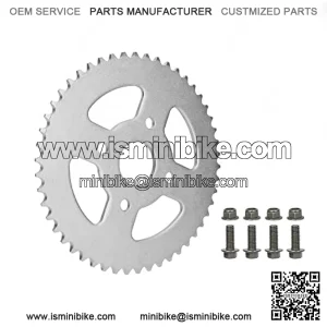 420 50T Rear Drive Wheel Sprocket for Coleman BT200X CT200U Trail 200 CT200U-EX Baja Warrior Heat Massimo MB165 MB200 196cc 5.5 6.5hp Powersports Mini Bike Parts