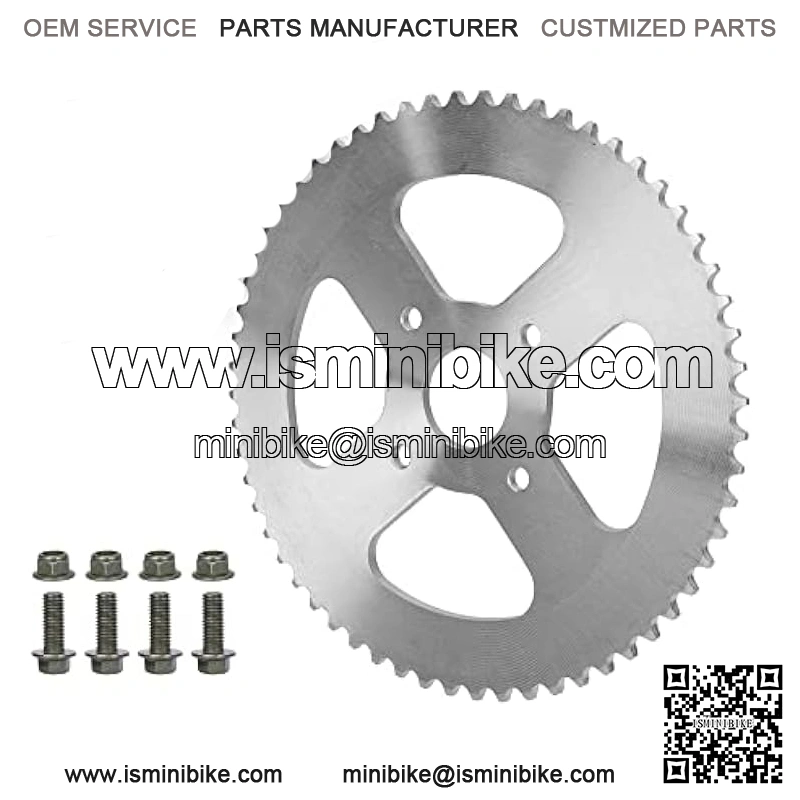 420 60T Rear Drive Wheel Sprocket for Coleman BT200X CT200U Trail 200 CT200U-EX Baja Warrior Heat Massimo MB165 MB200 196cc 5.5 6.5hp Powersports Mini Bike Parts