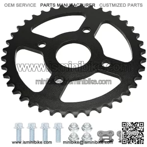 40/41/420 Chain 40T Tooth 40mm Mini Bike Sprocket for Coleman BT200X CT200U CT200U-EX Baja Warrior TrailMaster Massimo MB165 MB200 Predator 212cc 196cc 200cc 6.5hp Powersports Go Kart Parts