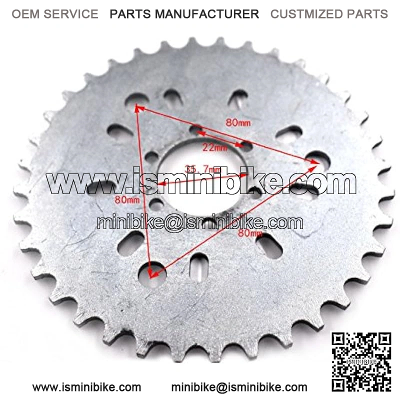 JRL Wheel Sprocket 40T 40Tooth Motorized Gas Cycle Bicycle 50cc 60cc 80cc - Image 3
