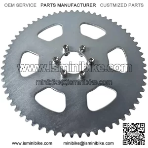 #35 Chain 65T Rear Sprocket for Go Kart Mini Bike, Mini Moto, Drift Trike, 6 Hole