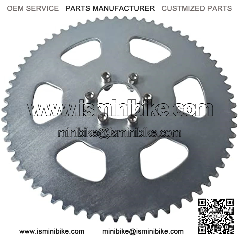 #35 Chain 65T Rear Sprocket for Go Kart Mini Bike, Mini Moto, Drift Trike, 6 Hole