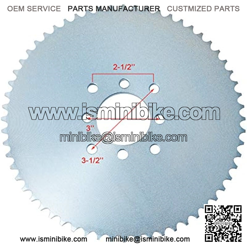 Go Kart Sprocket for 40/41/420 Chain, 60 Tooth Sprocket for Go Karts and Mini Bikes - Image 2