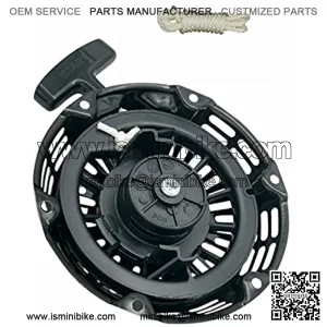GX160 Recoil Starter w/Pull Cord for Honda GX120 GX200 4 5.5 6.5 HP Pull Start Assembly Replacement Black 28400-Z0T-003ZA
