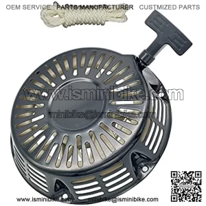 GX390 Recoil Pull Starter w/Pull Cord for 11hp 13hp Honda and Clones GX340 GX610 GX620 420cc 439cc 459cc Black 28400-ZE3-W01ZA