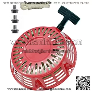 GX270 Recoil Pull Starter w/Pull Cord for Honda and Clones GX240 8hp 9hp 301cc Red