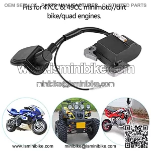 Bobina de encendido motocicleta cable bobina para Minimoto ATV Dirt Bike Quad 49CC 47CCBobina la Dirtbike Auto del autom??vil Motor 47CC y minimoto dirt bike motores cu??druples piezas paquete arranque