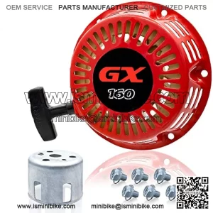 BA5-W02 Pull Recoil Starter Start for 196cc Coleman BT200X CT200U Trail CT200U-EX Mini Bike Motovox MBX20 TrailMaster MB200 Predator 212cc Baja Hammerhead 80T Go kart