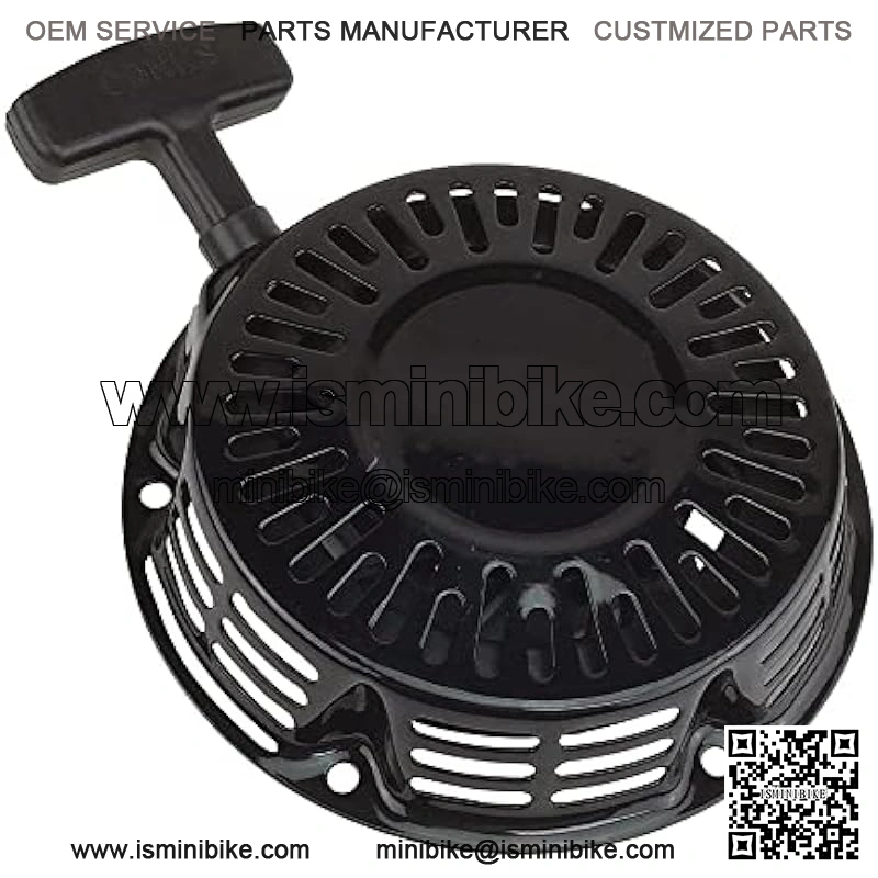 Metal Recoil Pull Start for 196cc 5.5hp 6.5hp Coleman BT200X CT200U CT200U-EX KT196 Motovox MBX20 MB200 Baja Predator 212cc Motor Hammerhead 80T TrailMaster Mini Bike Go Kart BLACK