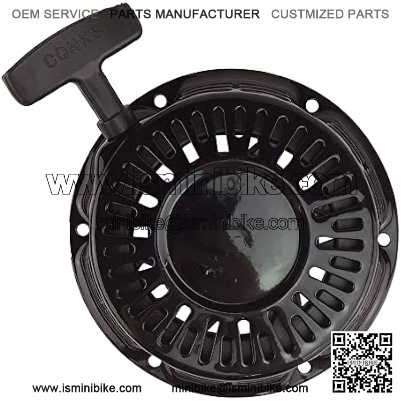 Metal Recoil Pull Start for 196cc 5.5hp 6.5hp Coleman BT200X CT200U CT200U-EX KT196 Motovox MBX20 MB200 Baja Predator 212cc Motor Hammerhead 80T TrailMaster Mini Bike Go Kart BLACK - Image 2