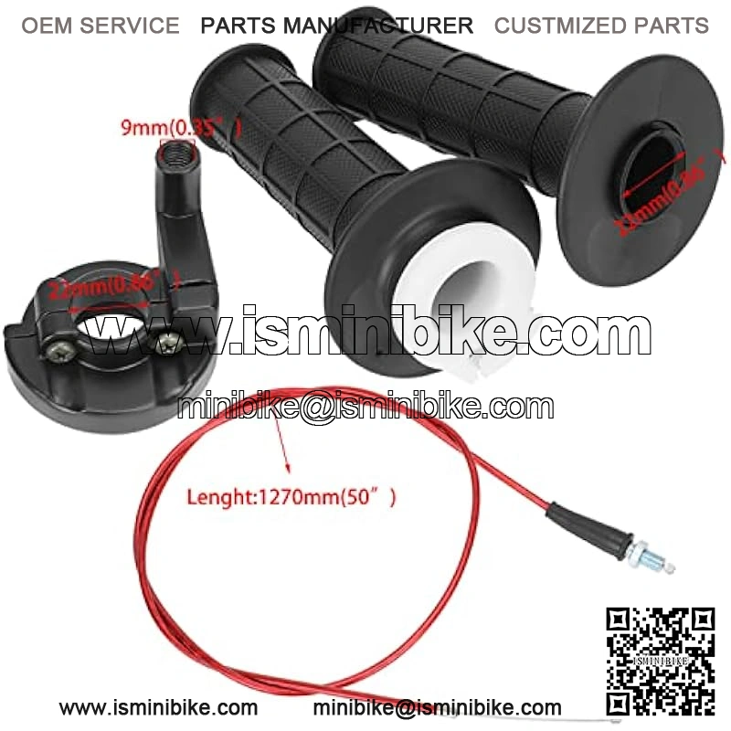 Recoil Pull Starter 7/8 Twist Throttle Accelerator Handle Assembly for Predator 196cc 212cc 6.5hp Coleman CT200U CT200U-EX BT200X Baja Warrior Heat Massimo Trailmaster MB200 MB165 Mini Bike - Image 3