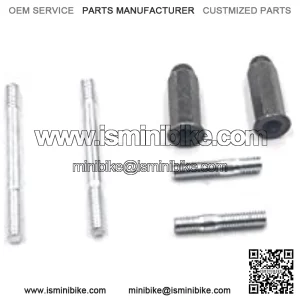 Mini Bike Axle 5/8 x 10" and 2" Thread Length With 2 Lock Nuts.