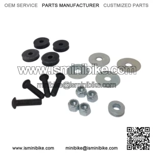 Go Kart Seat Mounting Kit Set Bolts Washers Nuts Grommets Racing Cart Parts