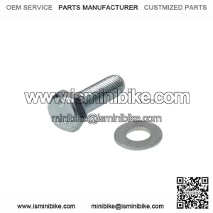M8 1.0x25 Hex Bolt & Washer (Flange Bolt Replacement) for Baja Mini Bike (MB165)