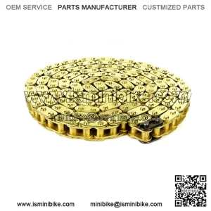 UK 8mm T8F Gold,Steel Mini Moto Bike DRIVE CHAIN Split Break Link 1m 2m 3m 4m 5m
