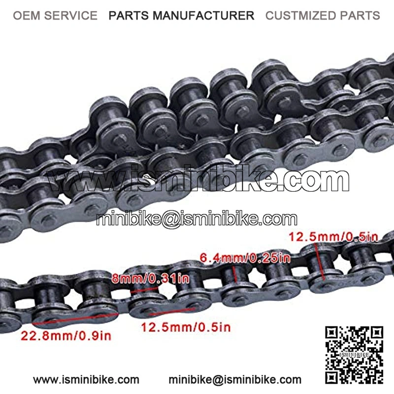 420 Motorcycle Chain 132 Link + Chain Breaker for 50cc 70cc 90cc 110cc 125cc Dirt Pit Bike ATV, Go Kart, Mini Bike, Scooter, Quad. - Image 3
