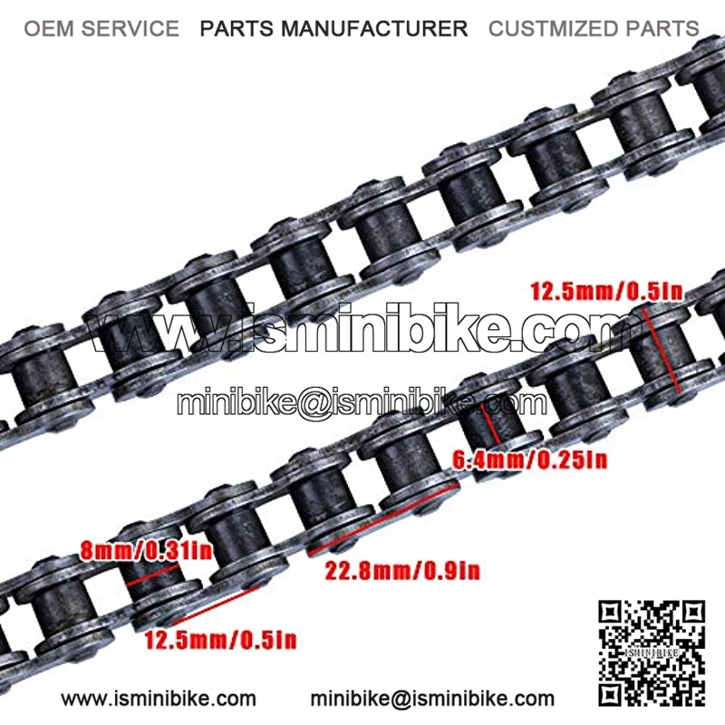 420 Motorcycle Chain+ Chain Breaker,420 Standard Roller Chain 132 Link for 110cc 125cc Dirt Pit Bike ATV Quad Go Kart Scooter Mini Bike - Image 3