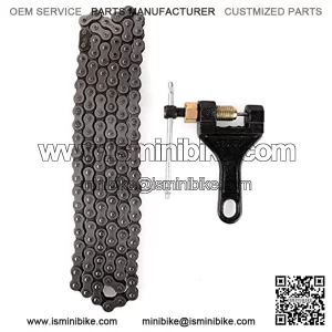 25H Chain 138 Link Replacement for 2 Stroke 47cc 49cc 50cc Pocket Bike Mini Bike Dirt Pit Bike ATV 4 Wheeler