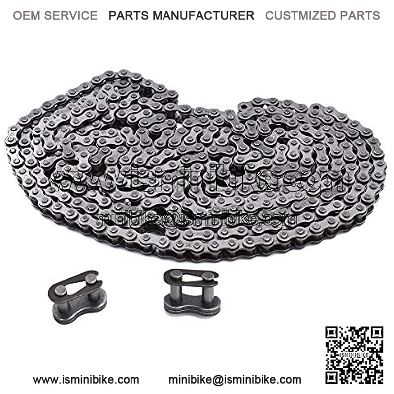 New #35 Roller Chain 10 Feet with 2 Connecting Links Fit for Go Kart Mini Bike