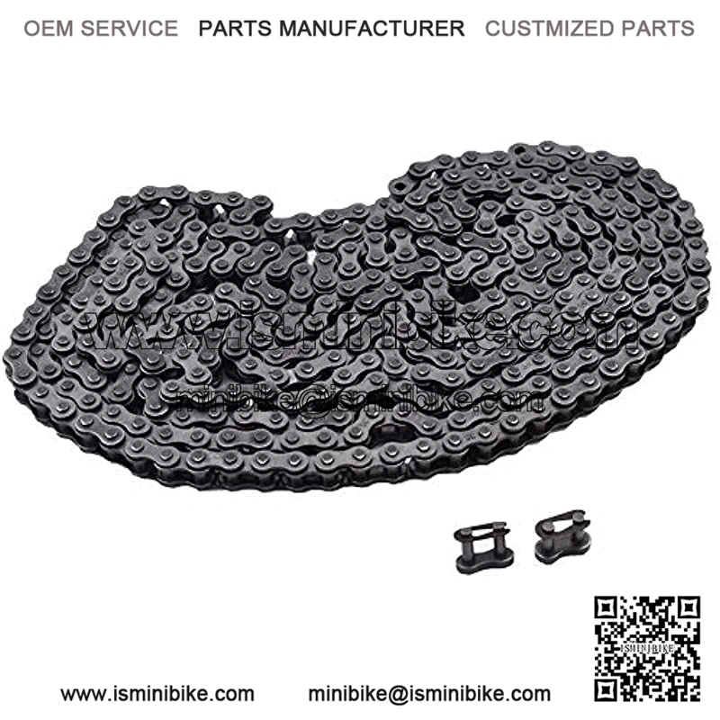 New #35 Roller Chain 10 Feet with 2 Connecting Links Fit for Go Kart Mini Bike - Image 2