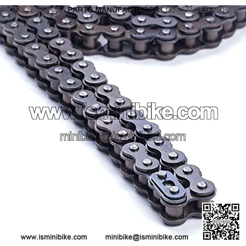 420 Motorcycle Chain - 420 Standard Roller Chain for 110cc 125cc Go kart Dirt Pit Bike ATV Quad Scooter Mini Bike, Total 132 Links, Free Chain Breaker Included - Image 2
