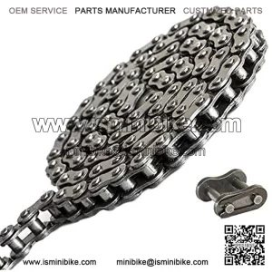 Minibike Go kart 40 Roller Chain 10 Feet with Master Links