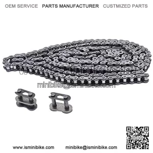 New #40 Roller Chain 10 Feet with 2 Connecting Links Fit for Go Kart and Mini Bike