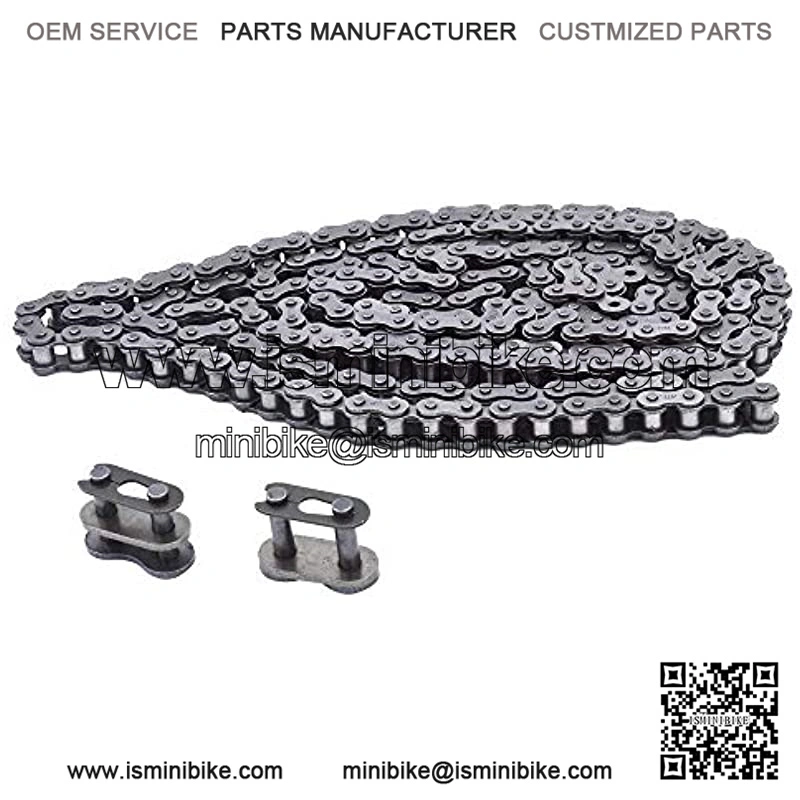 New #40 Roller Chain 10 Feet with 2 Connecting Links Fit for Go Kart and Mini Bike
