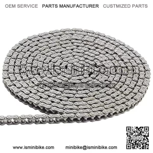 25H Heavy Duty Chain 3 FT with 1 Connecting Link, for Scooter, Mini Bike, GoKart