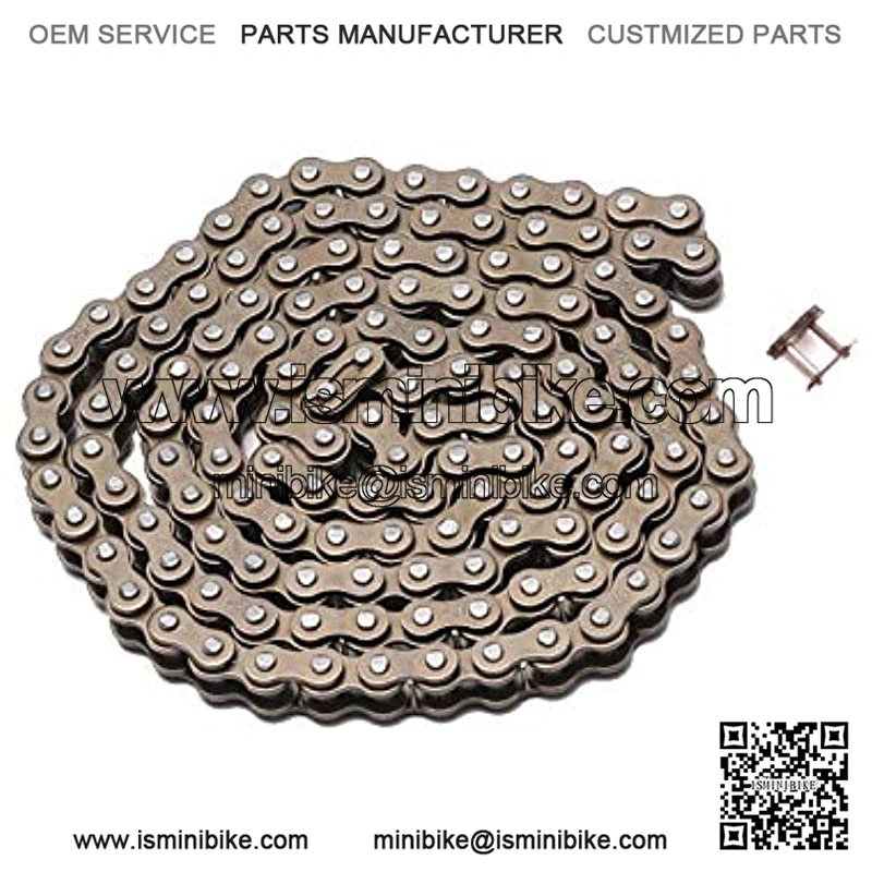 49cc Bike Chain 25H for Pocket 47cc ATV Pocket Mini Quad Dirt Bike 138 Link with Master Link