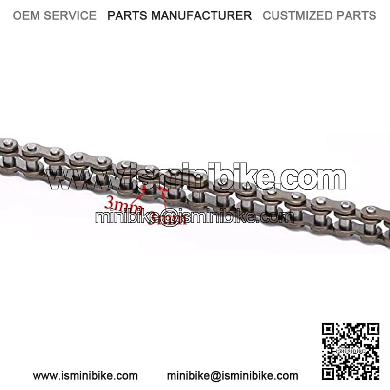 49cc Bike Chain 25H for Pocket 47cc ATV Pocket Mini Quad Dirt Bike 138 Link with Master Link - Image 3