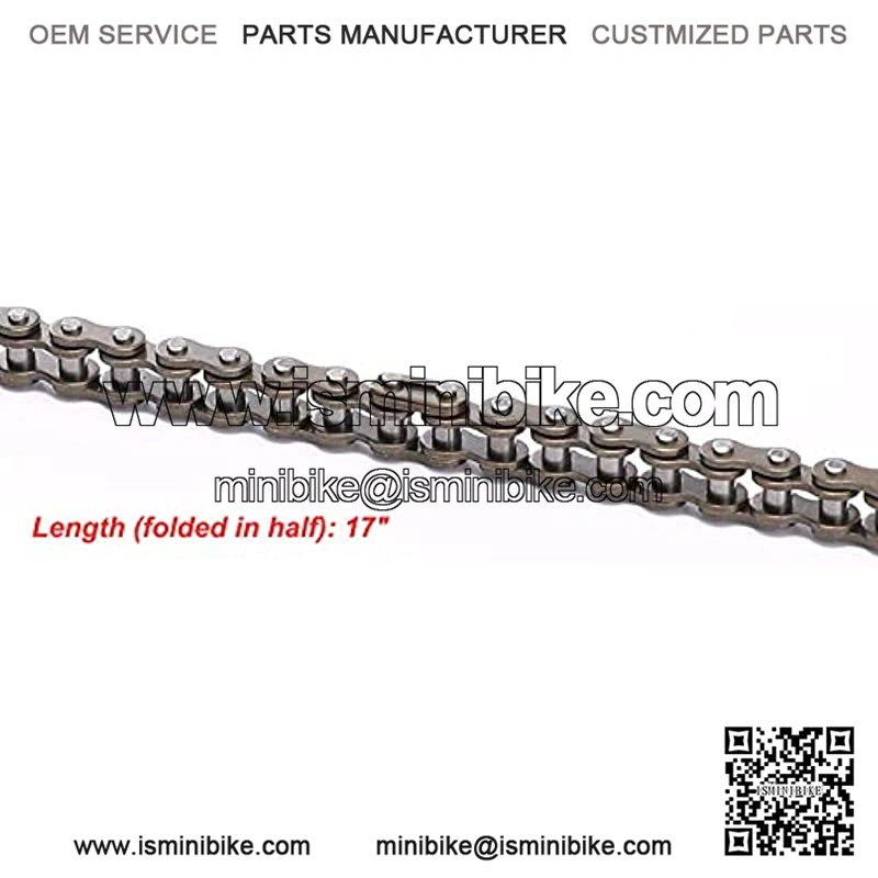 49cc Bike Chain 25H for Pocket 47cc ATV Pocket Mini Quad Dirt Bike 138 Link with Master Link - Image 4