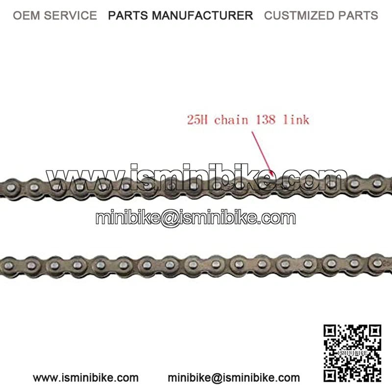 25H Chain 138 Link Replacement for 2 Stroke 47cc 49cc 50cc Pocket Bike Mini Bike Dirt Pit Bike ATV 4 Wheeler - Image 2