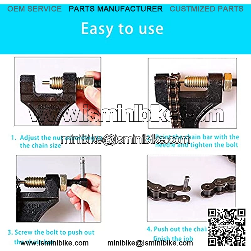 Red Rear Right Side Disk Disc Brake Caliper + Spare Brake Pads For 2 Stroke 43cc 47cc 49cc Engine Chinese Mini Pocket Dirt Bike Scooter Minimoto - Image 2
