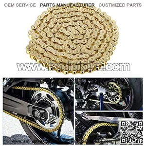 Motorcycle 420 Chain Standard Roller Link Chain Fit for 50cc 70cc 110cc 125cc Dirt Pit Bike ATV Quad Scooter Mini Bike Go Kart