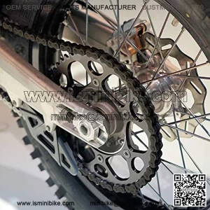 Red Rear Brake Caliper & 4.72" Disc Rotor Brake Replacement for MBX10 MBX11 Moto Rear Mini Bike 47cc 49cc Pocket Bike Goped Scooter Go-Kart Bicycle motorcycle Disc EBikes Mountain Bike and Sports Bike
