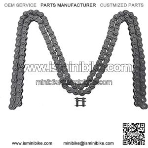 102 Link 420 Chain - Compatible with Connecting Master Link for 50cc 70cc 90cc 110cc 125cc Motorcycle Dirt Pit Bike ATV Quad Go Kart 4 wheeler - Special Forging Steal (1)