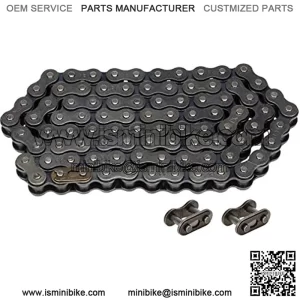 Rear Drive Chain 420 90 Link with Two Extra Connecting Master Link for Baja Motorsports MB165 and MB20 Baja Heat Warrior CT200U CT200U-EX BT200X 196cc 6.5Hp Mini Bike Motorcycle