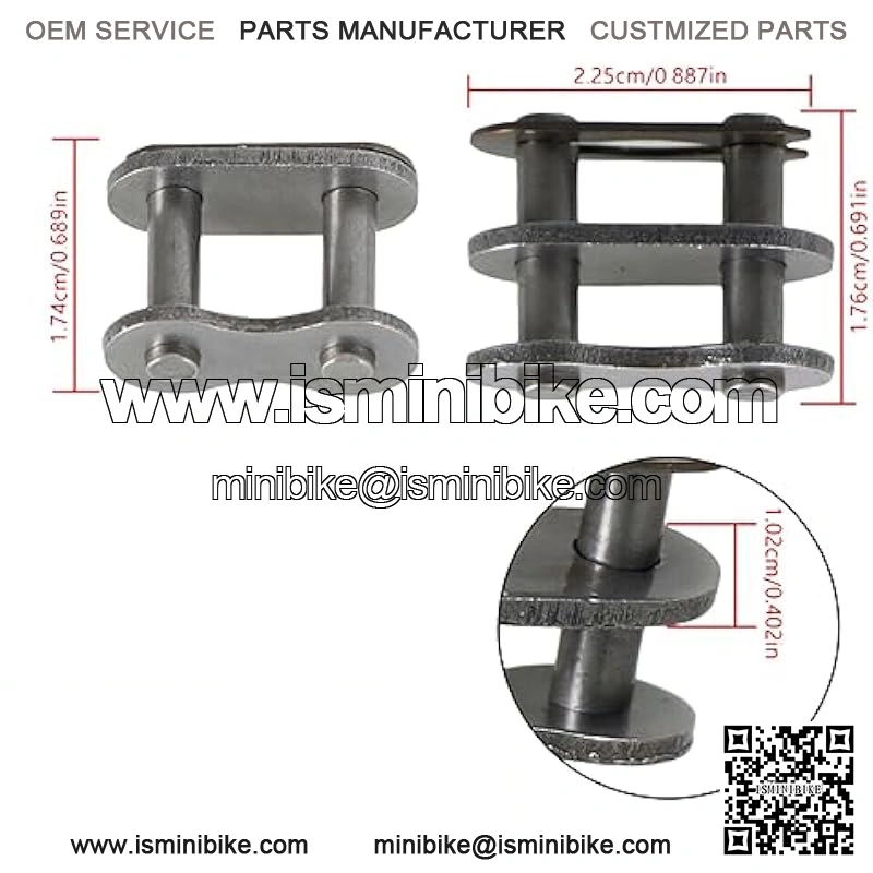 Mini Bike Chain for Coleman CT200U BT200X CT200U-EX Mini Bike Baja Warrior MB165 MB200 Front Jackshaft-#420 Chain -42 Link - Image 3