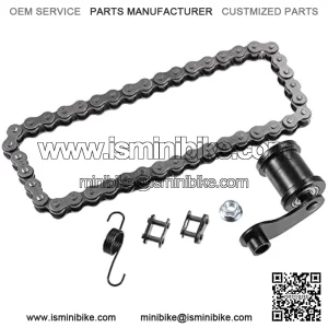 1 Set Motorcycle Mini Bike Chain Tensioner Roller with Spring 420 Chain 42L Link for Baja Motorsports Mini Bike MB165 MB200