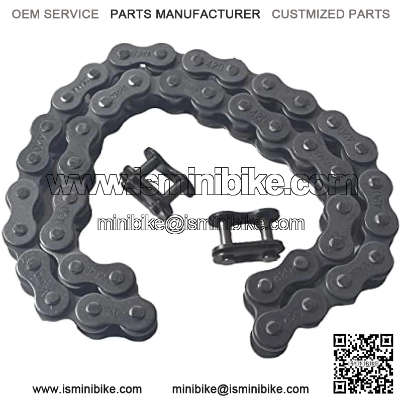 Front Jackshaft Drive Chain 420 42 Links Fit For Coleman CT200U CT200U-EX BT200X 196cc 6.5HP Mini Bike MB165 MB200 Baja Warrior Heat Mini Baja Motorsports - Image 2