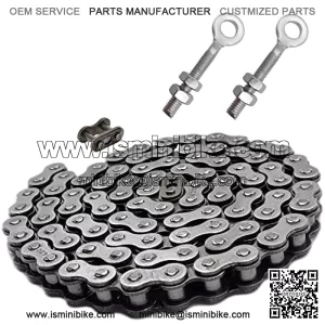 Mini Bike Rear Chain Fits Coleman CT200U CT200U-EX BT200X Mini Bike Chain MB200 MB165 Baja Warrior Heat Mini Baja Motorsports+Chain Adjuster (#420 Chain 90 Link)