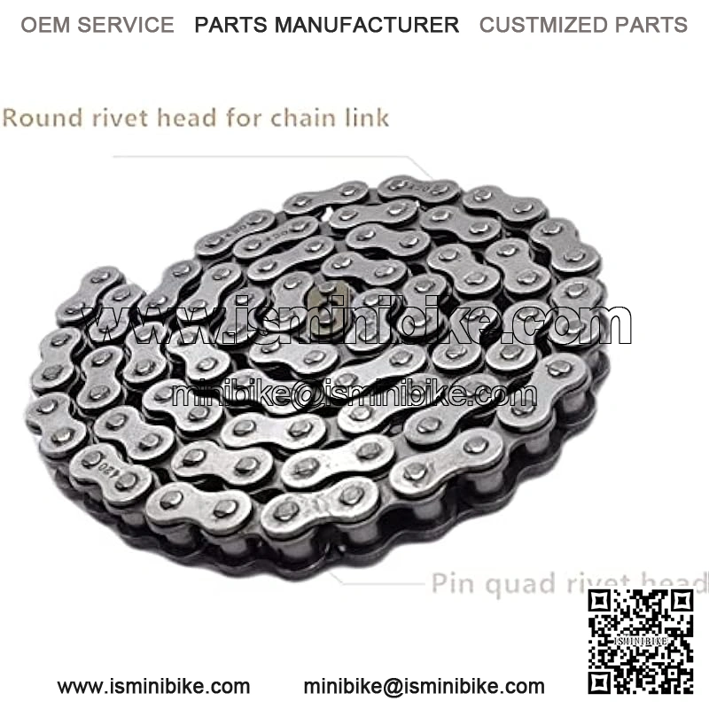 Mini Bike Rear Chain Fits Coleman CT200U CT200U-EX BT200X Mini Bike Chain MB200 MB165 Baja Warrior Heat Mini Baja Motorsports+Chain Adjuster (#420 Chain 90 Link) - Image 4
