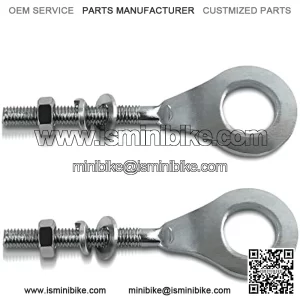 2PCS 0.6inch 15mm Chain Axle Tensioner Adjuster for 50cc-125cc for 196cc 6.5HP Massimo MB200 Baja Mini Bike MB165 MB200 Coleman CT200U Trail Motovox MBX10 MBX11 ATV Pit Dirt Bike Motorcycle