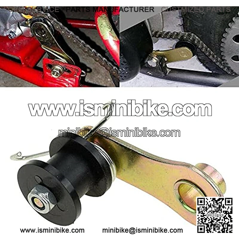2pcs Chain Roller Tensioners Heavy Duty Chain Tensioner Adjustable Roller Chain Tensioners with Spring Compatible with W/Spring 110 cc 125 cc 140 cc for Motorcycle Mini Bike ATV Motorcycle - Image 2