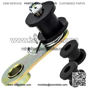 Chain Tensioner, Mellbree Heavy Duty Chain Roller Tensioner with Spring and Three Rollers Compatible with 110cc 125cc 140cc Dirt Pit Mini Bike, ATV and Motorcycle (Three Replacement Wheels)