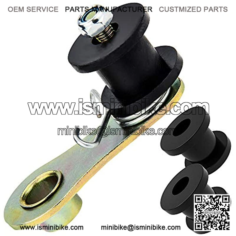 Chain Tensioner, Mellbree Heavy Duty Chain Roller Tensioner with Spring and Three Rollers Compatible with 110cc 125cc 140cc Dirt Pit Mini Bike, ATV and Motorcycle (Three Replacement Wheels)