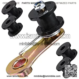 Chain Tensioner,Heavy Duty Chain Roller Tensioner with Spring and 4 Rollers Compatible with 110cc 125cc 140cc Dirt Pit Mini Bike, ATV and Motorcycle (4 Replacement Wheels)