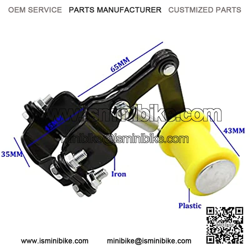 Chain Tensioner Guide Assembly Universal ATV Mini Bike Dirt Bike Go Kart (Yellow) - Image 2